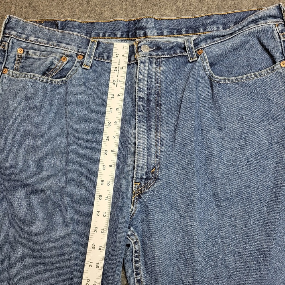 Levis 550 Jeans Mens 40x36 Blue Red Tab Americana Straight Leg Streetwear Dad - Picture 8 of 13